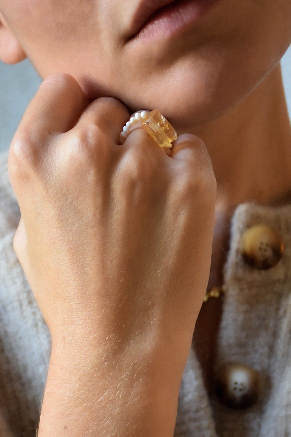 Riviera | Bague Citrine porte-bonheur