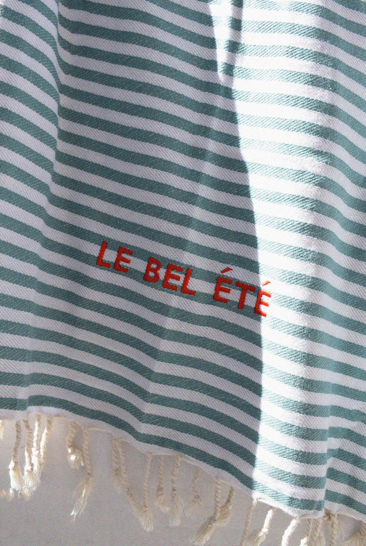 Fouta Le bel été | Rayures vertes